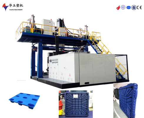 Huayu 2layers Double Side Plastic Palet Blow Moulding Machine Op maat gemaakte Spanning MOOG 200 punt Parison Control